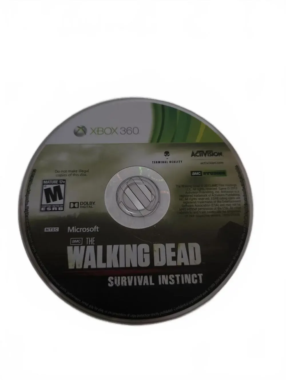 The Walking Dead: Survival Instinct Xbox 360 Game Disc Only